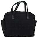 CHANEL Nuova Linea da Viaggio Borsa a Mano Nylon Nero CC Auth bs16131 - Chanel