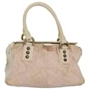 LOUIS VUITTON Monogram Mini Lin Trapeze PM Bolso de Mano Rosa M40062 LV Auth bs16132 - Louis Vuitton