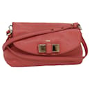 Bolso de mano de cuero Chloe Lily 2 vías rosa Auth yk13779 - Chloé