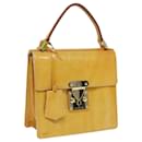 LOUIS VUITTON Monogram Vernis Spring Street Tasche Limone Gelb M91068 Auth 83528 - Louis Vuitton