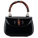 Gucci Noir Cuir de Veau Bamboo Nuit