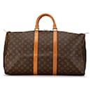 Louis Vuitton Brown Monogram Keepall 55