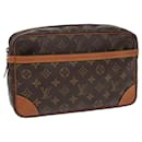 LOUIS VUITTON Monogram Compiegne 28 Clutch Bag M51845 LV Auth 82921 - Louis Vuitton