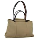 HERMES Kavac Elan PM Hand Bag Canvas Beige Auth yk13961 - Hermès