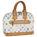 LOUIS VUITTON Bolso de Mano Alma Multicolor Monograma Blanco M92647 LV Auth 69928 - Louis Vuitton