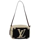 LOUIS VUITTON Poche de Plage Teddy Monogram Beige Noir M68599 LV Auth 84395SA - Louis Vuitton