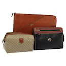 VALENTINO Bolsa Celine Cuero 3Set Beige Marrón Auth bs16198 - Valentino