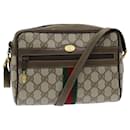 GUCCI GG Supreme Web Sherry Line Schultertasche PVC Beige 904 02 004 Auth 83660 - Gucci