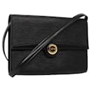 LOUIS VUITTON Epi Pochette Arche Bolsa de Ombro Preta M52572 LV Auth 83609 - Louis Vuitton