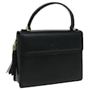 VALENTINO Hand Bag Leather Black Auth yk13995 - Valentino