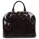 Bolsa Louis Vuitton Vernis Alma GM em Borgonha M93595