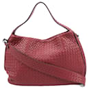 Bottega Veneta Nappa Intrecciato Grande Borsa Hobo Baccara 2in1 in Rosa Nero