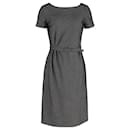 Weekend by Max Mara Mini Dress in Grey Wool