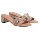 Hermes Oasis sandals with heel and rhinestones - Hermès