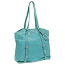 PRADA Borsa Tote in Pelle Blu Turchese Auth 83948 - Prada