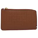 LOEWE Anagram Coin Purse Leather Brown Auth bs16272 - Loewe