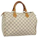 LOUIS VUITTON Bolsa de Mão Speedy 30 Damier Azur N41533 LV Auth 84797 - Louis Vuitton