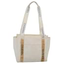 CHANEL Sac Tote en PVC Cuir Blanc CC Auth yk13941 - Chanel