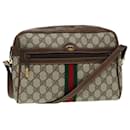 Sac à bandoulière GUCCI GG Supreme Web Sherry Line PVC Beige Rouge 010 378 Auth ep4916 - Gucci