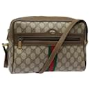 GUCCI GG Supreme Web Sherry Line Sac à bandoulière PVC Beige Rouge 56 02 005 Auth 84754 - Gucci