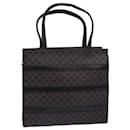 CELINE Macadam Canvas Hand Bag PVC Leather Black Auth 83930 - Céline