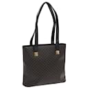 Bolsa tote em lona Macadam CELINE PVC preta Auth ar12226 - Céline