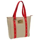 LOUIS VUITTON Antigua Cabas MM Borsa Tote Beige Rosso M40035 LV Auth bs16455 - Louis Vuitton