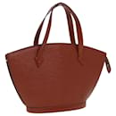 LOUIS VUITTON Bolso de Mano Epi Saint Jacques Marrón M52263 LV Auth 79124 - Louis Vuitton