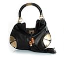 Gucci, sac indy en cuir noir