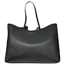 Jimmy Choo Black Pebbled Leather Tote Handbag