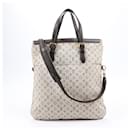 Louis Vuitton Monogram Mini Lin Francoise 2Way Handtasche in Beige und Khaki M92209