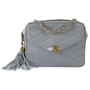 Chanel Camera model shoulder bag with fringe