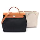 Hermès Bolsa Herbag PM de Lona Negra