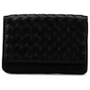 Bottega Veneta Black Intrecciato Card Case