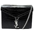 SAC A MAIN YVES SAINT LAURENT CASSANDRA 532750 CUIR FACON CROCODILE BAG - Saint Laurent