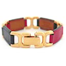 HERMES BRACELET PLACE BEAUVAU SIZE 19 IN BICOLORE LEATHER JEWEL - Hermès