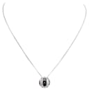 DINH VAN SPHERE NECKLACE 55 CM PENDANT + STERLING SILVER CHAIN AND ONYX NECKLACE - Dinh Van