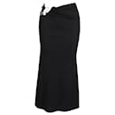 Christian Esber Embellished Cutout Jersey Maxi Skirt in Black Polyester - Autre Marque