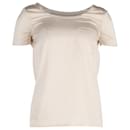 Saint Laurent T-shirt in Cream Silk