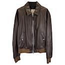 Tom Ford Bomber Jacket in Brown Leather