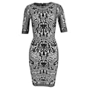 Robe Midi Zola en Rayonne Grise de Herve Leger