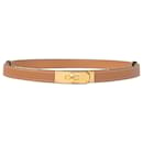 Hermès Kelly Belt in Brown Epsom Leather