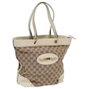 Borsa tote in tela GG Gucci beige Auth ar12215