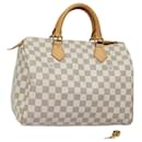 LOUIS VUITTON Handtasche Speedy 30 Damier Azur N41533 LV Auth 83636A - Louis Vuitton