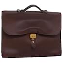 HERMES Sac Adepeche Business en cuir marron Auth bs16195 - Hermès