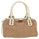 LOUIS VUITTON Monogram Mini Lin Trapeze PM Bolso de Mano Marrón M40059 LV Auth 84393 - Louis Vuitton