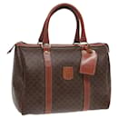 Sac Boston en toile Macadam CELINE en cuir PVC marron Auth 83674 - Céline