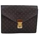 LOUIS VUITTON Monogramm Dokumentenmappe Senatur Aktentasche M53335 LV Auth 83633 - Louis Vuitton