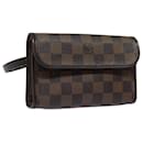 LOUIS VUITTON Sac à taille Pochette Florentine Damier Ebene N51856 LV Auth 84369 - Louis Vuitton