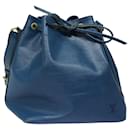 LOUIS VUITTON Epi Petit Noe Bolsa de Hombro Azul M44105 LV Auth 82912 - Louis Vuitton